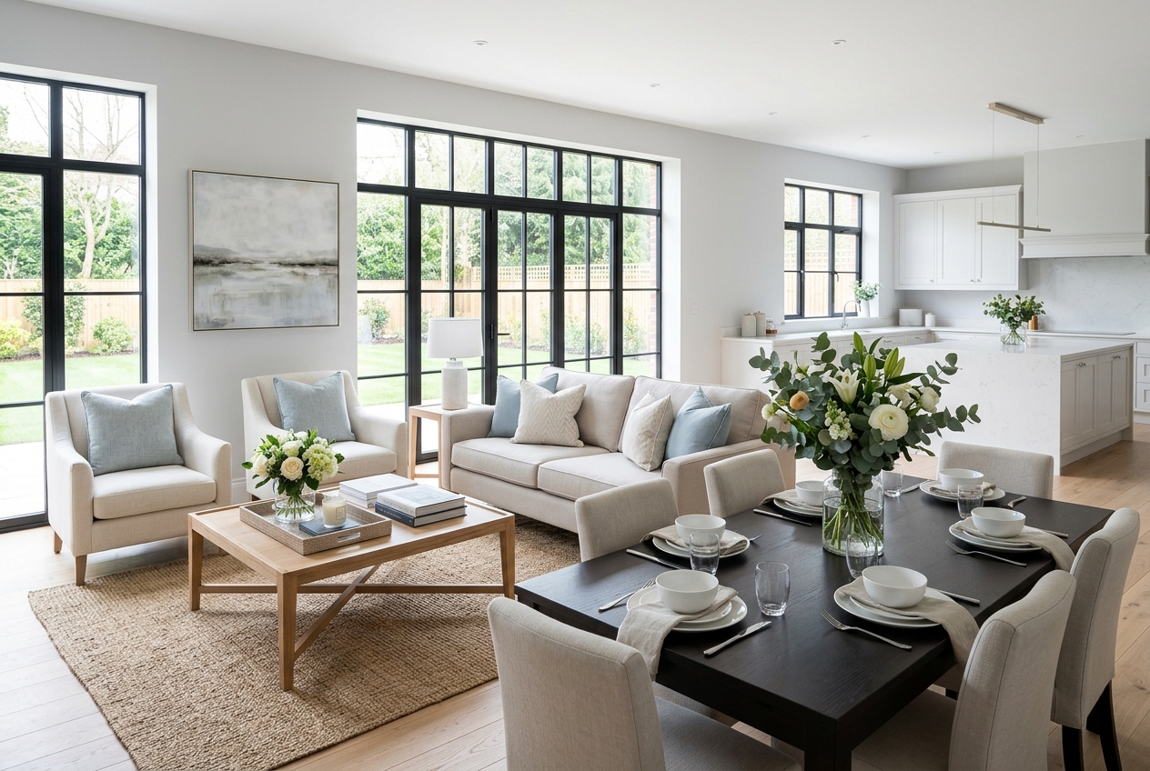 A home professionally staged for sale